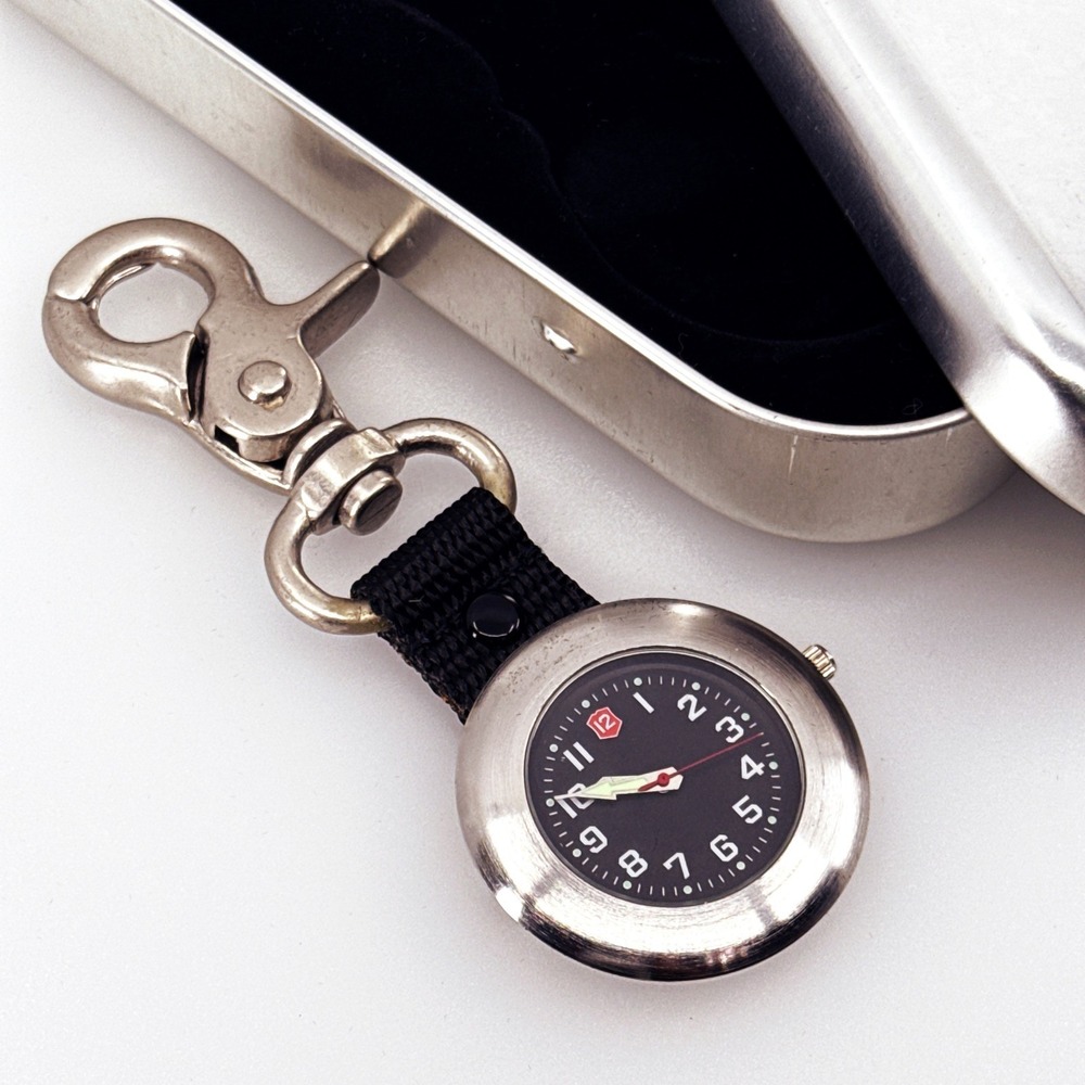 Advance Watch C. Carabiner Backpacker Clip Watch Quartz VNT Y2K Analog New Batt